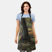 秋の森風景 エプロン (着用した状態)