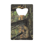 秋の森風景 クレジットカード栓抜き (正面)