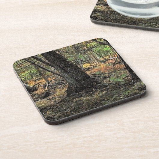 秋の森風景 コースター (左側)