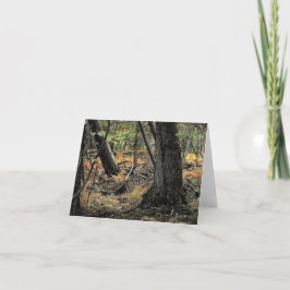 秋の森風景 サンキューカード