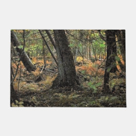 秋の森風景 ドアマット