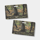 秋の森風景 バッジ (正面＆裏面)