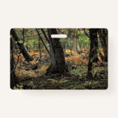 秋の森風景 バッジ (裏面)