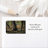 秋の森風景 ラベル (インサイチュ)