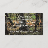 秋の森風景 名刺 (裏面)