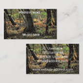 秋の森風景 名刺 (正面/裏面)