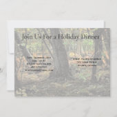 秋の森風景 招待状 (正面)