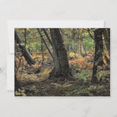 秋の森風景 招待状 (裏面)