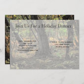 秋の森風景 招待状 (正面/裏面)