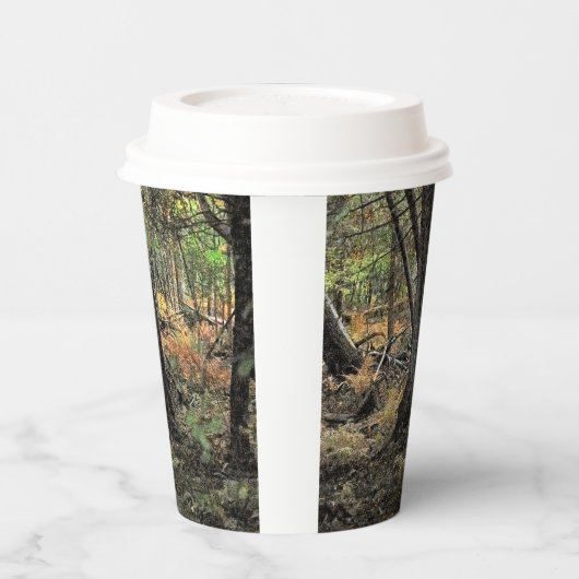 秋の森風景 紙コップ (左)