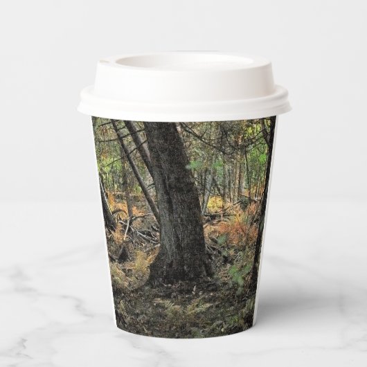 秋の森風景 紙コップ (裏面)