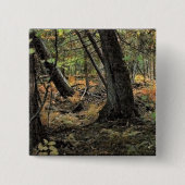 秋の森風景 缶バッジ (正面)