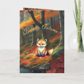 秋の森鮮やか秋ウィスパーズタイポグラフィ シーズンカード (裏面)