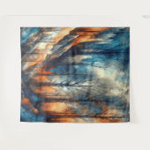 秋の森2 – 水彩 タペストリー (正面(横))