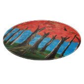 秋の森 カッティングボード (角)