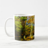 秋の森&サンシャインパーソナライズされた- コーヒーマグカップ (左)