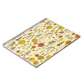 秋の森:シームレスグラフィックパターン。 ノートブック (左側)