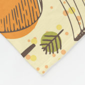 秋の森：シームレスグラフィックパターン。 フリースブランケット (角)