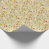 秋の森:シームレスグラフィックパターン。 ラッピングペーパー (角)