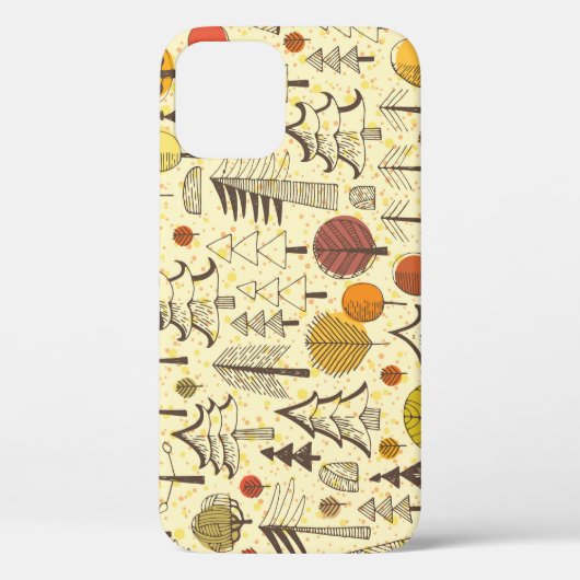 秋の森:シームレスグラフィックパターン。 Case-Mate iPhoneケース (裏面)