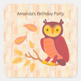 秋の森 スクエアシール