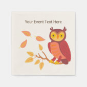 秋の森 スタンダードカクテルナプキン (正面)