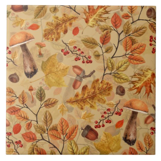 秋の森 タイル (正面)