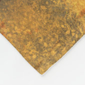 秋の森、デジタルシカとキツネ。 フリースブランケット (角)