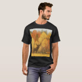 秋の森、デジタルシカとキツネ。 Tシャツ (正面フル)