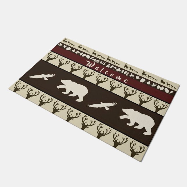 秋の森 ドアマット (アングル)