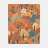 秋の森 フリースブランケット (正面)