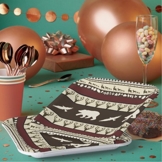 秋の森 ペーパープレート (複数)