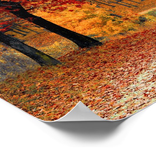 秋の森 ポスター (角)