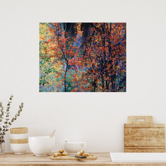 秋の森 ポスター (キッチン)