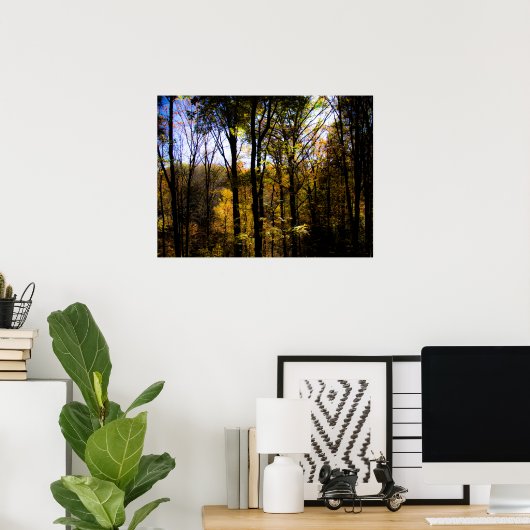 秋の森 ポスター (ホームオフィス)