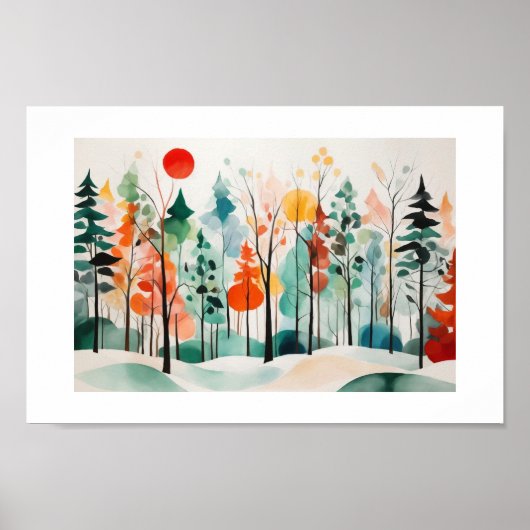 秋の森 ポスター (正面)