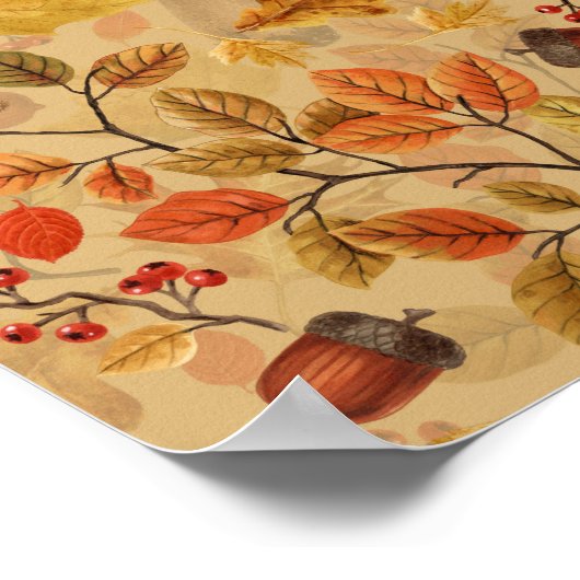 秋の森 ポスター (角)