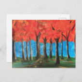 秋の森 ポストカード (正面/裏面)