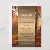 秋の森　ライフセレブレーション追悼式 招待状 (正面)