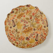 秋の森 ラウンドクッション (裏面)