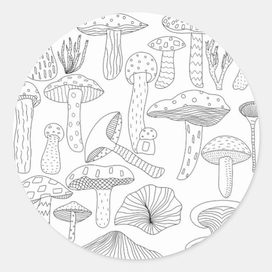 秋の森 ラウンドシール (正面)