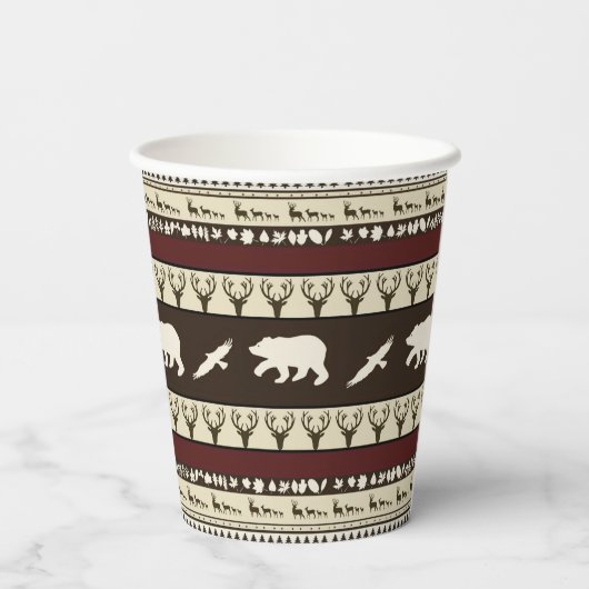 秋の森 紙コップ (裏面)