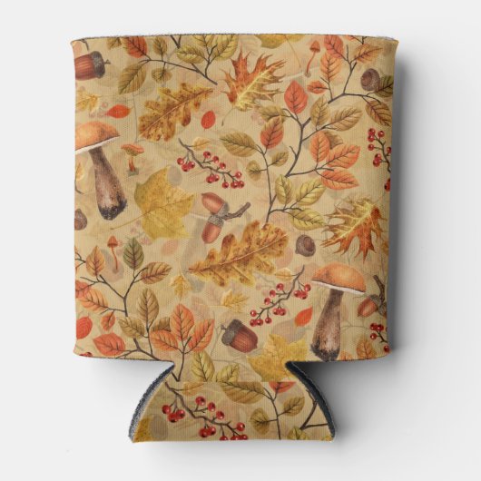 秋の森 缶クーラー (正面)