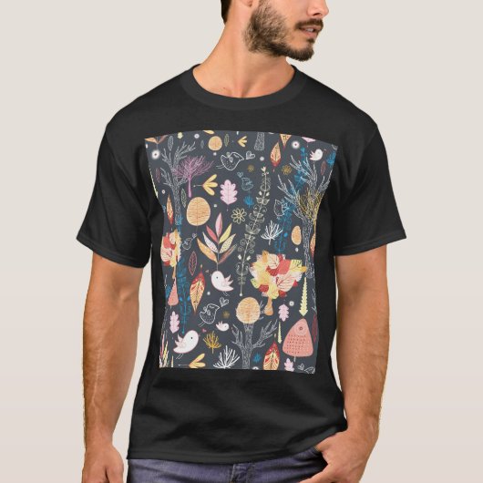 秋の森:質感のある季節美しい。 Tシャツ (正面)