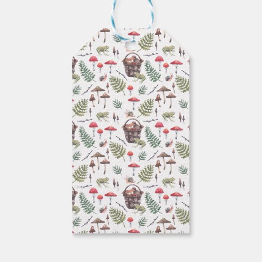 秋の森 |赤ちゃんシャワーありがとうギフトラベル ギフトタグ (裏面)