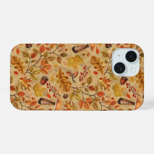 秋の森 iPhone 15ケース (裏面横)