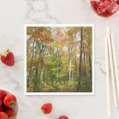 秋の森I秋の風景写真 スタンダードランチョンナプキン (インサイチュ)