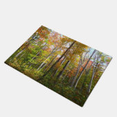 秋の森I秋の風景写真 ドアマット (アングル)