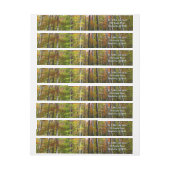 秋の森I秋の風景写真 ラップアラウンドラベル (シート)