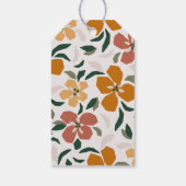 秋の植物パーソナライズされた名の贈り物 ギフトタグ (裏面)